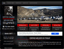 Tablet Screenshot of certified-welding.com
